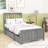 Twin Size Wood Platform Bed with Storage Drawers and Headboard-1867630476