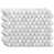 Carrara White-Polished-1 Inch Hexagon