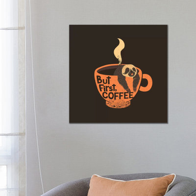 Coffee 1 Piece Wrapped Canvas Wall Art
