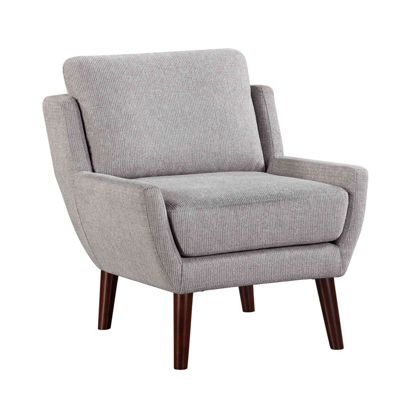 Chenille Upholstery Accent Chair, Gray