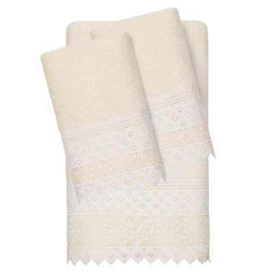 Aiden 3 Piece Turkish Cotton Towel Set -  Linum Home Textiles, EMH05-1BT2HT-AIDEN
