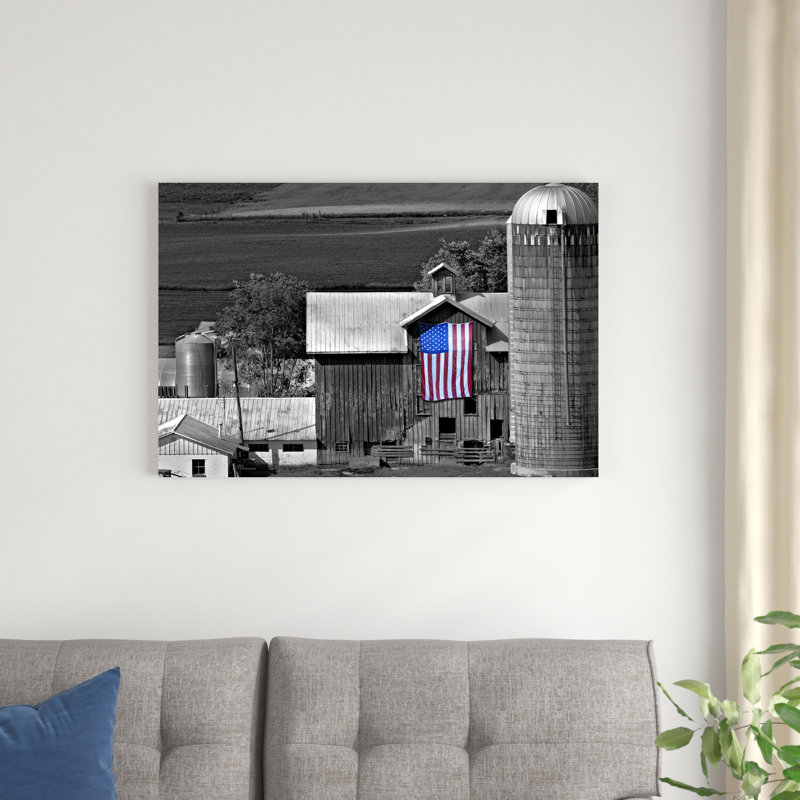 Drapeaux de nos fermiers, H 24 po x l 36 po x P 1,25 po