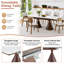 Ensemble de table de salle à manger moderne extensible 54 "- 78" Dominick-130705153-130705156-130705159
