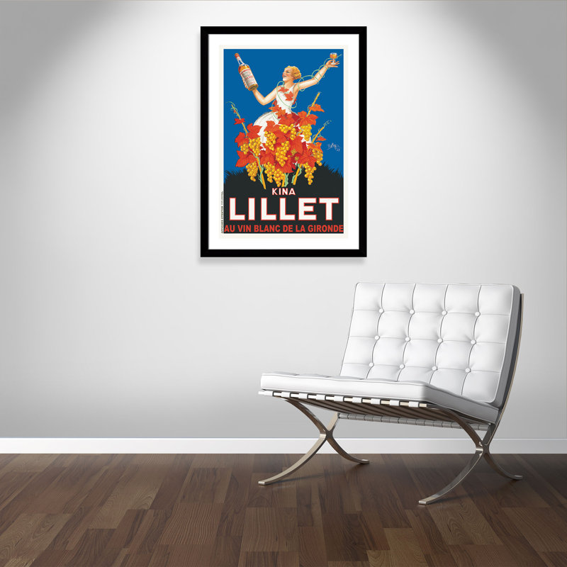 «Brickhill Kina Lillet», affiche vintage encadrée
