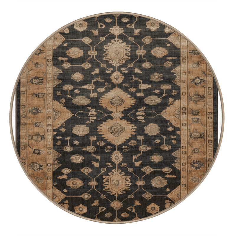 Tapis brun lavable à la machine