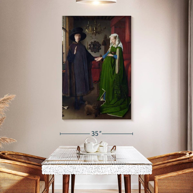 Leisha The Arnolfini Portrait, 51" H x 34" W