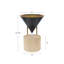 Lampe de table en acier vieilli 15 po Versus-124962788