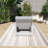 Grey Wicker Outdoor Lounge Chair With Adjustable Backrest And Armrests-155589981