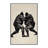 Machine Washable Aust Sumo Wrestlers Modern Geometric Rug in Beige – Black Binding-12371923