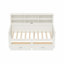 Lit simple Brunelle en bois avec 6 tablettes de rangement, 2 tiroirs de rangement et une station de charge-279434066