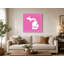 Home Sweet Home - Michigan State Silhouette - art mural sur toile-128748889
