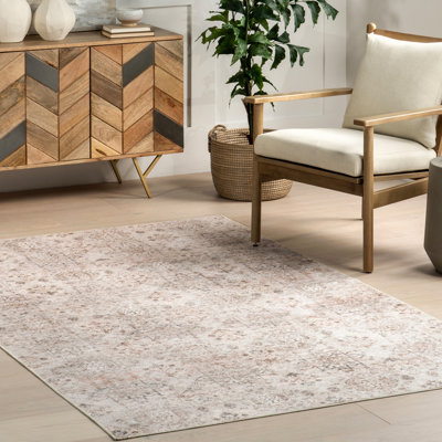Tapis lavable en machine Alona Faded Medallion SplashGuard