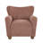Alonzo Upholstered Club Chair with Round Wooden Legs-120328092