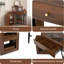 Ensemble de meuble-lavabo de coin avec tabouret de rangement rembourré et station de charge, bureau de maquillage triangulaire avec armoire latérale amovible, bureau de coiffeuse en verre avec tiroir et tablette-570720238