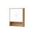 Bathroom Wall Cabinet With Double - Door, Bottom Shelf, Wavy - Patterned Doors, Adjustable Inner Shelf, Easy Installation, White Or Natural Wood
