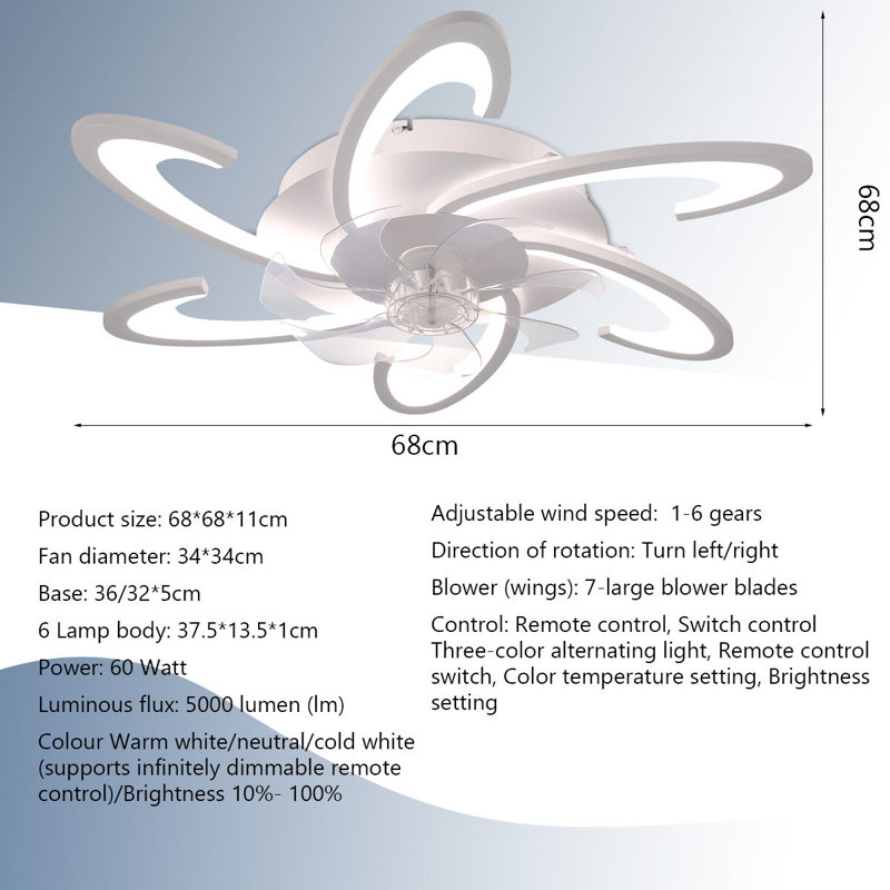 Ceiling Fan with LED Lights