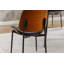 Ensemble de 2 chaises de salle à manger en similicuir rétro Mid-Century