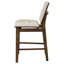 Chaise de comptoir rembourrée Redbridge crème et noyer-1511069666-1511069667