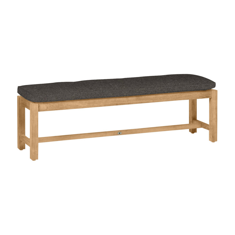 Banc sans dossier Club Teak - Teck naturel, Pas de soudure, Teck naturel, Fossile de Vérone