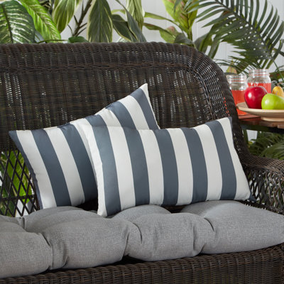 Henrich Outdoor Reversible Throw Pillow