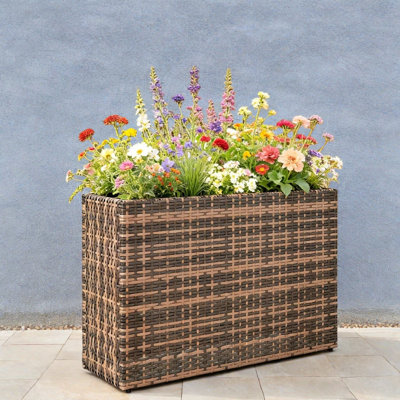 Durable Steel Planters With Modern Design For Home And Balcony