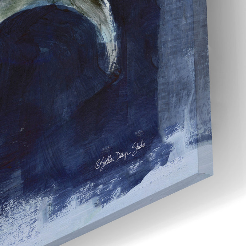 " Shark Swim 3 " by Seven Trees Design, 12" H x 24" W 