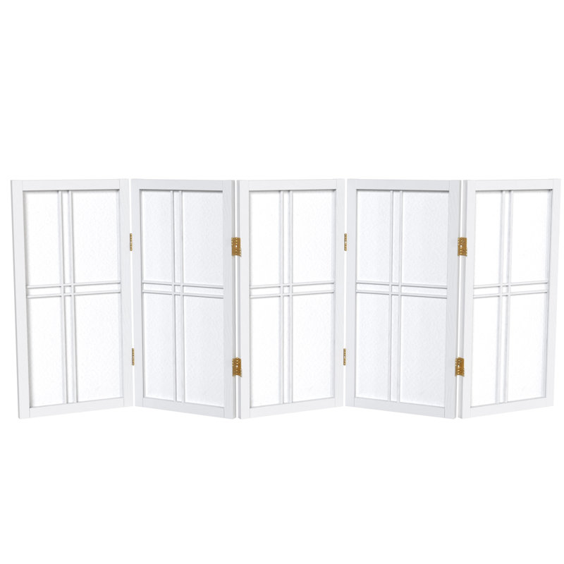 Paravent court 24 po Keitez, Blanc, 5
