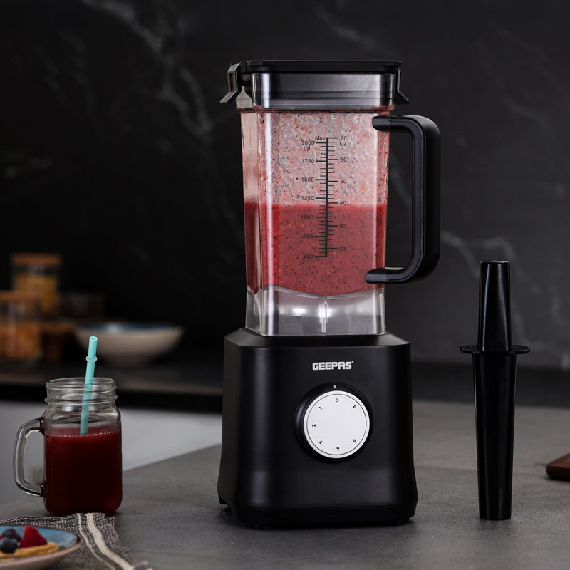 GEEPAS Professional Jug Blender 2000W, 5 Speed & Pulse Function