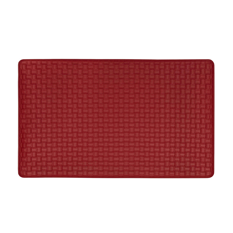Tapis tissé gaufré anti-fatigue, Lave, Rectangle 1 pi 6 po x 2 pi 6 po