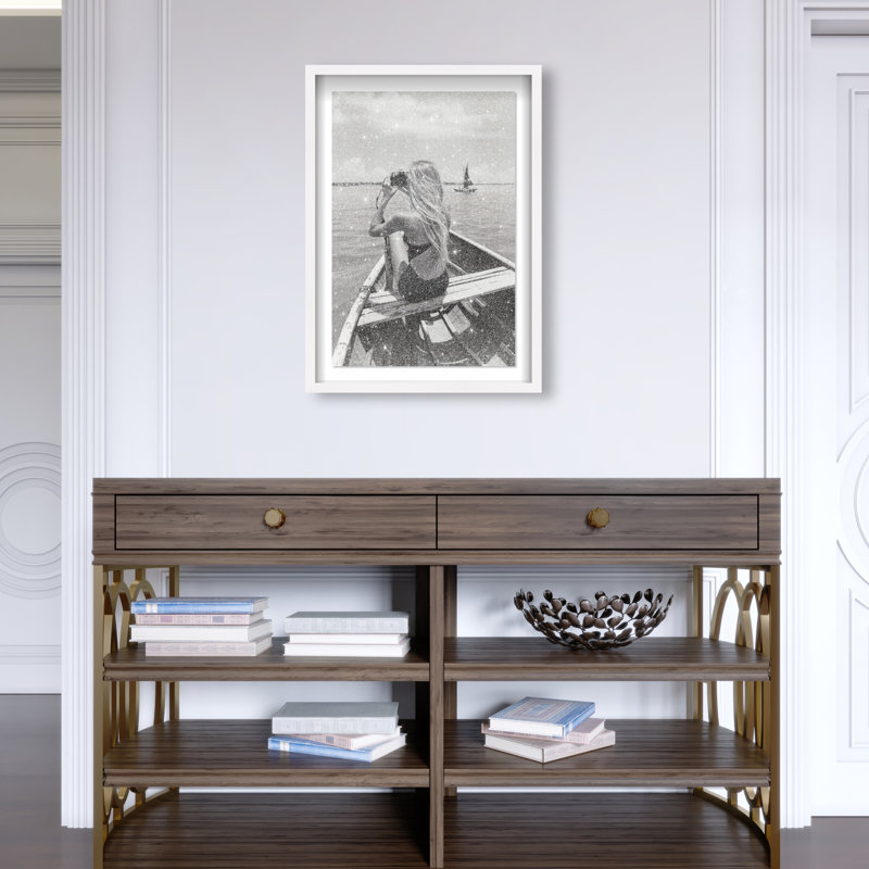 Frame Of Solitude Print by Oliver Gal, 46.5"H x 31.5"W, White Shadowbox