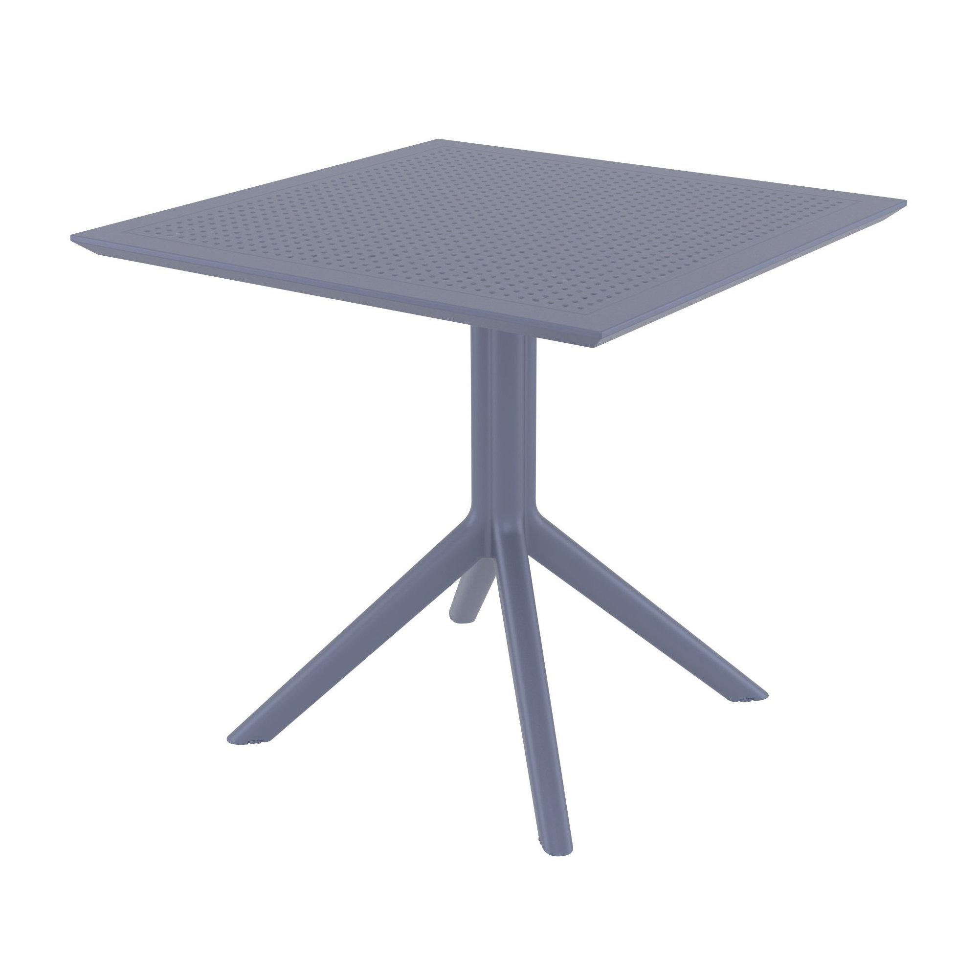 Altus Square 4 - Person 31.5" Long Dining Set, Dark Gray