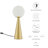 Modway Apex Glass Globe Glass Table Lamp-1416702496