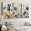 FLORAL Series LXIV  -Custom Wrapped Gallery Canvas - 3 Pieces-127244433