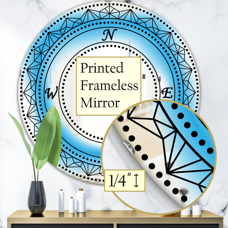 Miroir de salle de bain Cardinal Points, H 31,5 po x l po