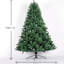 Sapin de Noël artificiel de 6 pi, style moelleux, 1000 pointes de branches, support en métal pliable, épinette tentante, naturel avec un entretien facile