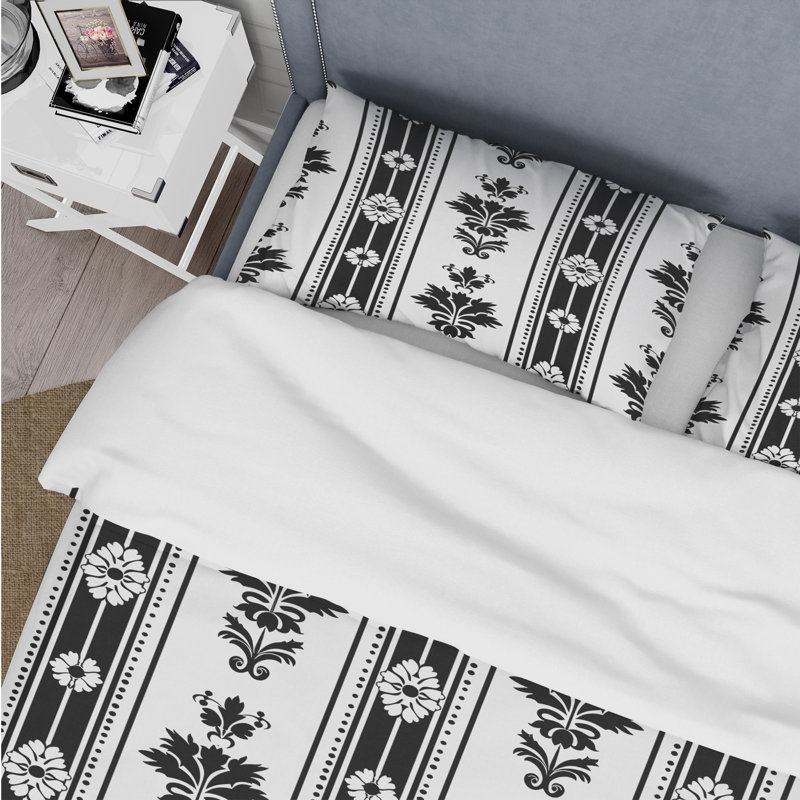 Ensemble de housse de couette Traditional, Housse de couette simple et deux taies décorative