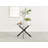Tierra Sleek Gold and White Gloss Round Dining Table Set with 4 Luxury Faux Leather Dining Chairs