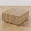 Table basse carrée 33,25 "avec 4 tiroirs, maison de campagne moderne, salon