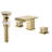 Solid Brass Two Handle Waterfall Widespread Bathroom Sink Faucet with Drain Assembly-65110561-98728860