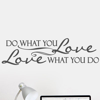 Décalcomanie murale love what you do