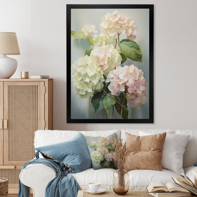 White Pink Hydrangea Whispering Blooms " White Pink Hydrangea Whispering Blooms "