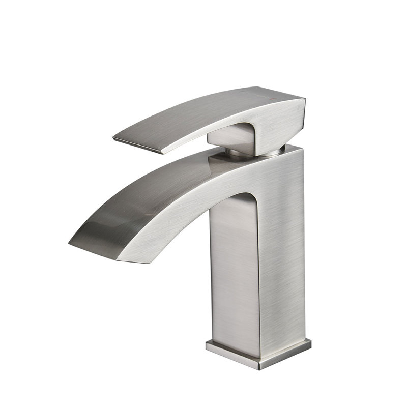 Single-Hole Single-handle Bathroom Faucet, Brushed Nickel