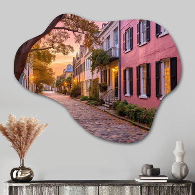 South Carolina, charme historique de Charleston - nuage, Caroline du Sud, art mural en métal, reproduction de sculpture murale asymétrique en métal