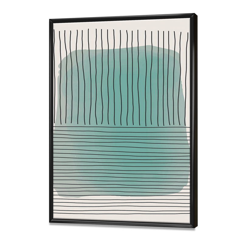 «Minimal Geometric Compostions of Elementary Forms XXXV», reproduction sur toile flottante, H 46 po x l 36 po x P 1,5 po