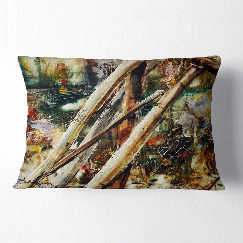 Outils et motif abstrait - Coussin imprimé abstrait
