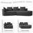 Salvatore 122 Inch Wide Extra Large Four Seater Sectional-123017203