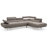 Mraz Riveredge Corner Right Facing Sectional with Adjustable Headrests-497937353-498040716