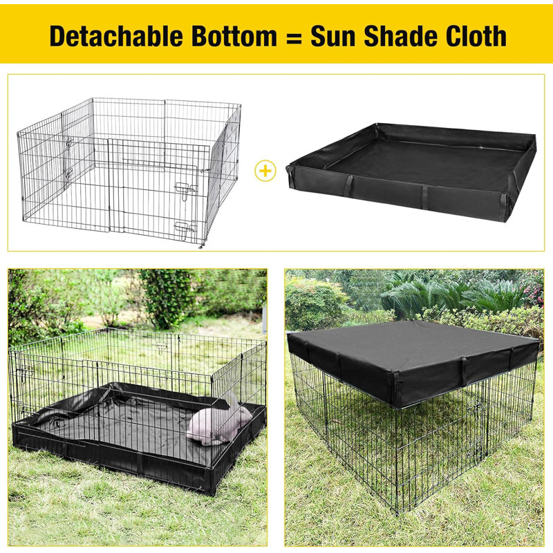 Cage pour petit animal avec doublure imperméable Rabbit Playpen Pet Pen