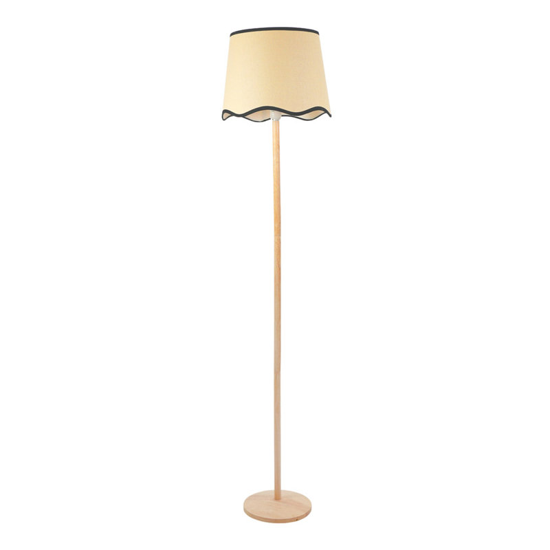 Rozana 161cm Traditional Floor Lamp, Yes, Natural/Black