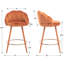 Tabouret de comptoir 25,5 "Damisi-86852267